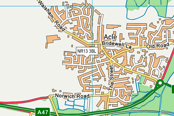 NR13 3BL map - OS VectorMap District (Ordnance Survey)