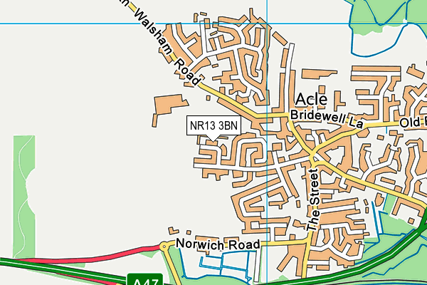 NR13 3BN map - OS VectorMap District (Ordnance Survey)