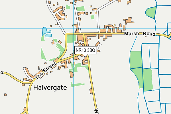 NR13 3BQ map - OS VectorMap District (Ordnance Survey)