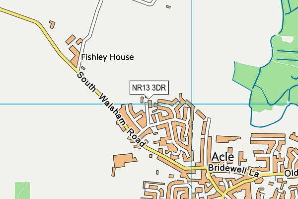 NR13 3DR map - OS VectorMap District (Ordnance Survey)