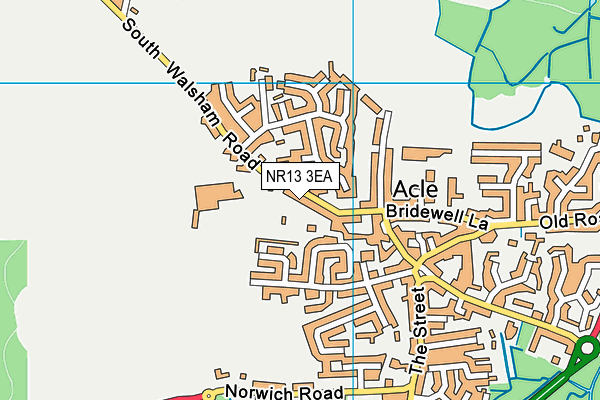NR13 3EA map - OS VectorMap District (Ordnance Survey)