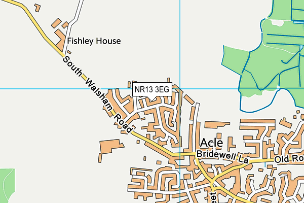 NR13 3EG map - OS VectorMap District (Ordnance Survey)