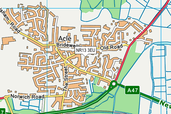 NR13 3EU map - OS VectorMap District (Ordnance Survey)