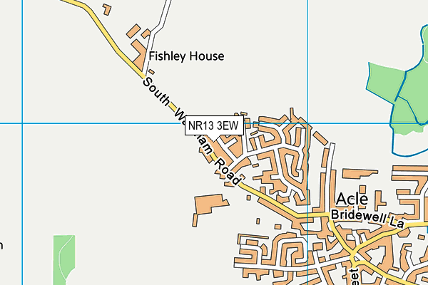 NR13 3EW map - OS VectorMap District (Ordnance Survey)