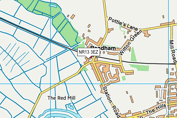 NR13 3EZ map - OS VectorMap District (Ordnance Survey)