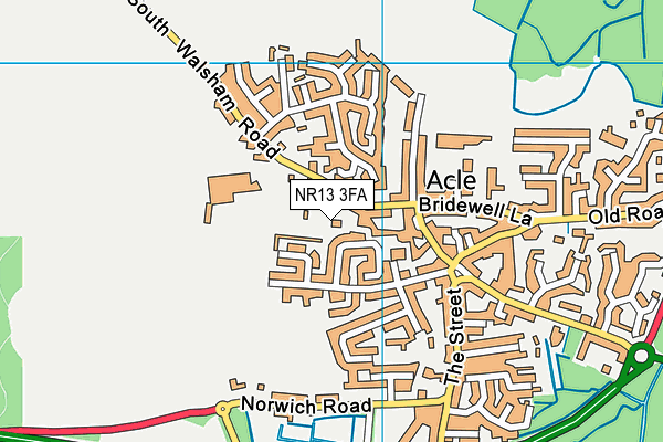 NR13 3FA map - OS VectorMap District (Ordnance Survey)
