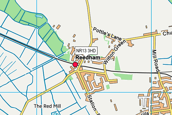 NR13 3HD map - OS VectorMap District (Ordnance Survey)