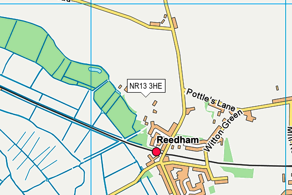 NR13 3HE map - OS VectorMap District (Ordnance Survey)