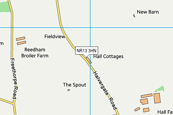 NR13 3HN map - OS VectorMap District (Ordnance Survey)