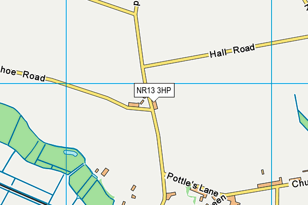 NR13 3HP map - OS VectorMap District (Ordnance Survey)