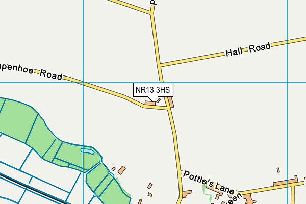 NR13 3HS map - OS VectorMap District (Ordnance Survey)