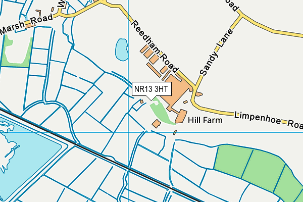 NR13 3HT map - OS VectorMap District (Ordnance Survey)