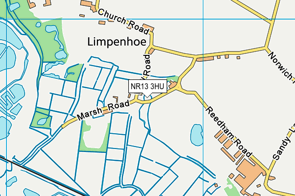 NR13 3HU map - OS VectorMap District (Ordnance Survey)