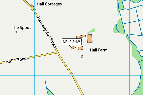 NR13 3HW map - OS VectorMap District (Ordnance Survey)