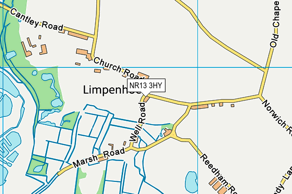 NR13 3HY map - OS VectorMap District (Ordnance Survey)