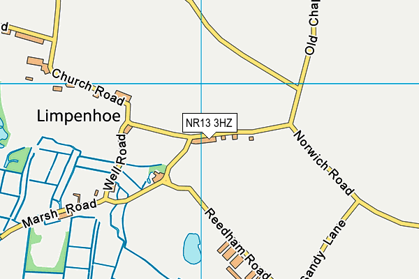 NR13 3HZ map - OS VectorMap District (Ordnance Survey)