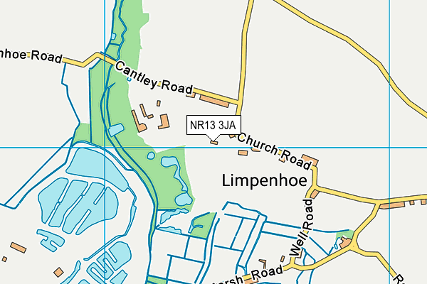 NR13 3JA map - OS VectorMap District (Ordnance Survey)