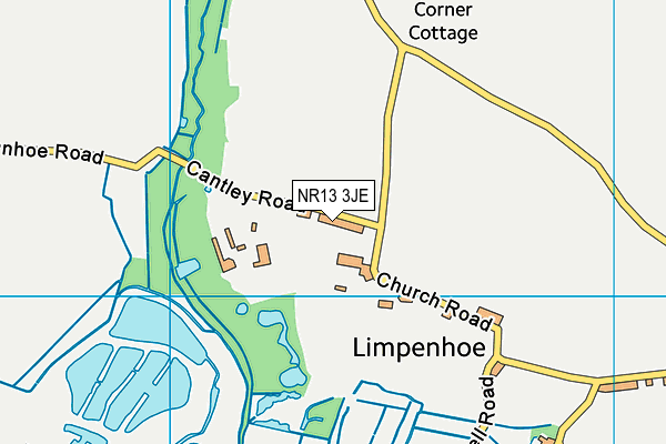 NR13 3JE map - OS VectorMap District (Ordnance Survey)