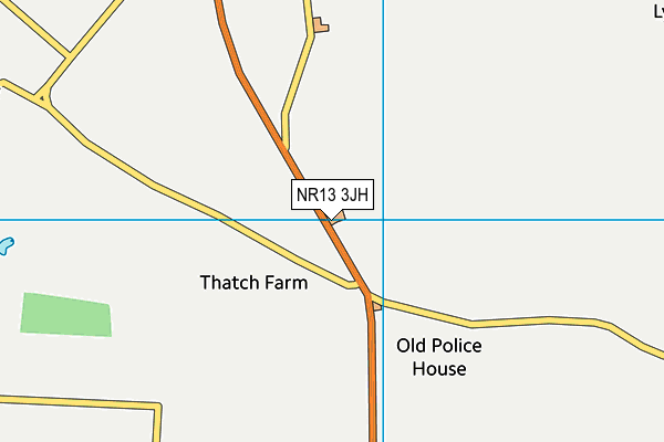 NR13 3JH map - OS VectorMap District (Ordnance Survey)