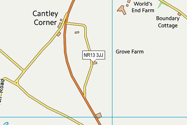 NR13 3JJ map - OS VectorMap District (Ordnance Survey)