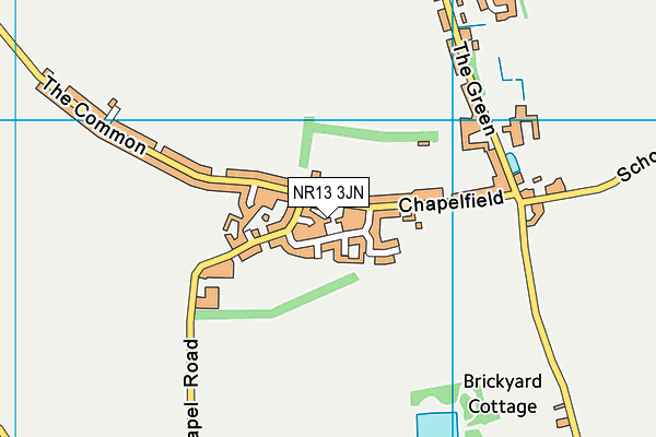 NR13 3JN map - OS VectorMap District (Ordnance Survey)