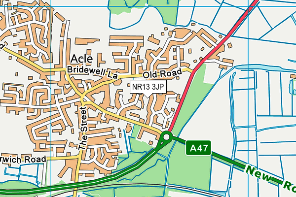 NR13 3JP map - OS VectorMap District (Ordnance Survey)