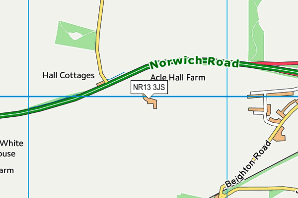 NR13 3JS map - OS VectorMap District (Ordnance Survey)