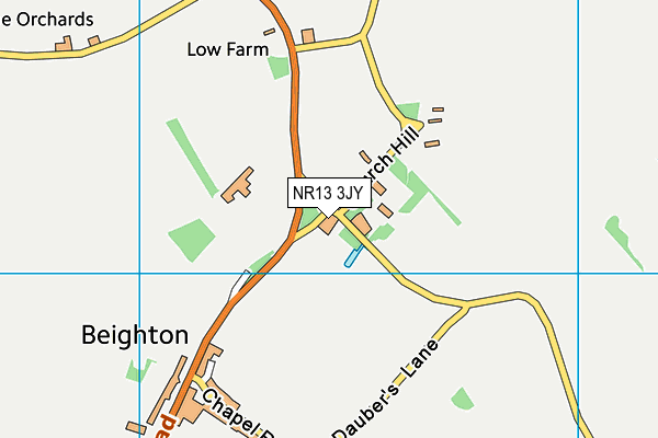 NR13 3JY map - OS VectorMap District (Ordnance Survey)