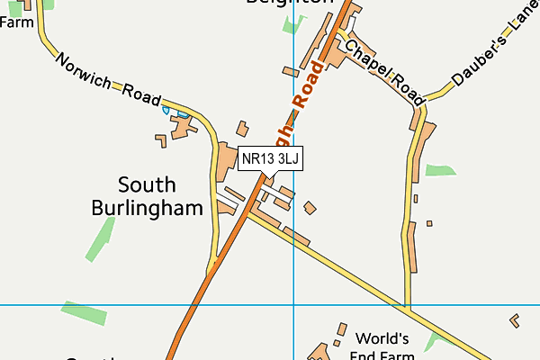 NR13 3LJ map - OS VectorMap District (Ordnance Survey)