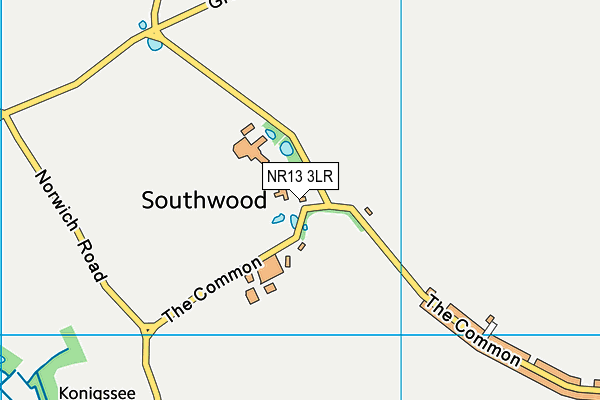 NR13 3LR map - OS VectorMap District (Ordnance Survey)