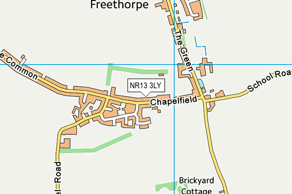 NR13 3LY map - OS VectorMap District (Ordnance Survey)