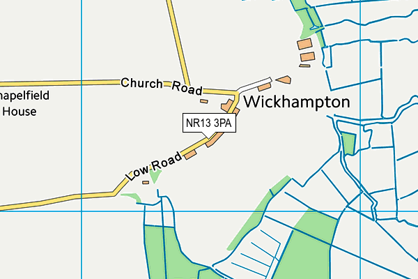 NR13 3PA map - OS VectorMap District (Ordnance Survey)