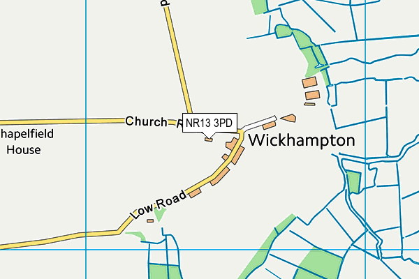 NR13 3PD map - OS VectorMap District (Ordnance Survey)