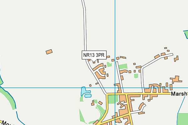 NR13 3PR map - OS VectorMap District (Ordnance Survey)