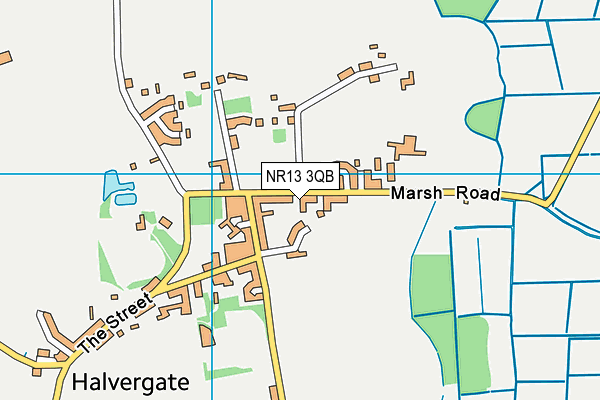 NR13 3QB map - OS VectorMap District (Ordnance Survey)
