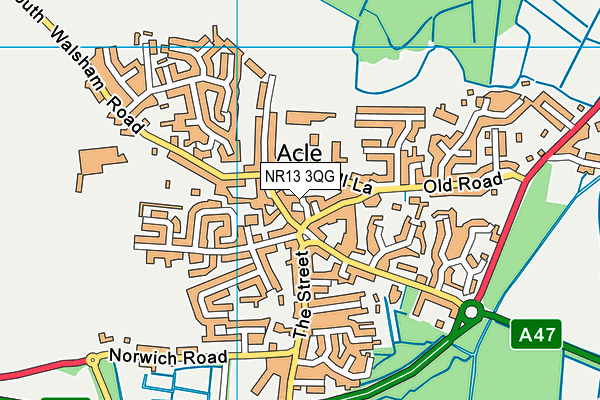 NR13 3QG map - OS VectorMap District (Ordnance Survey)