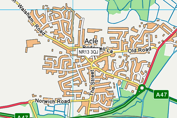 NR13 3QJ map - OS VectorMap District (Ordnance Survey)