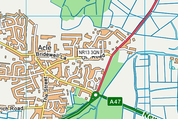 NR13 3QN map - OS VectorMap District (Ordnance Survey)