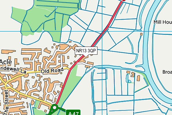 NR13 3QP map - OS VectorMap District (Ordnance Survey)