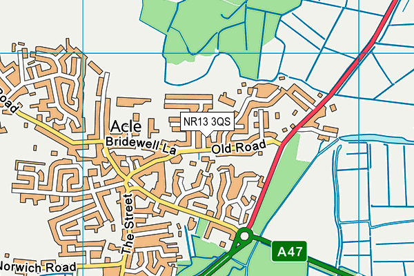 NR13 3QS map - OS VectorMap District (Ordnance Survey)