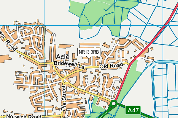 NR13 3RB map - OS VectorMap District (Ordnance Survey)