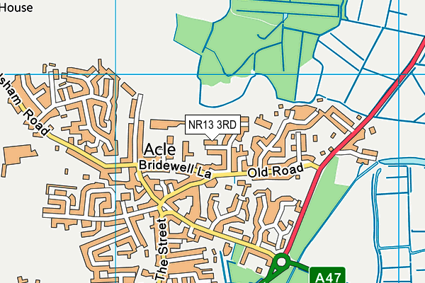 NR13 3RD map - OS VectorMap District (Ordnance Survey)