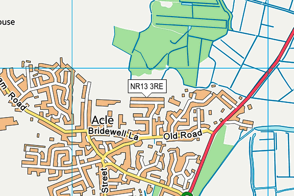 NR13 3RE map - OS VectorMap District (Ordnance Survey)