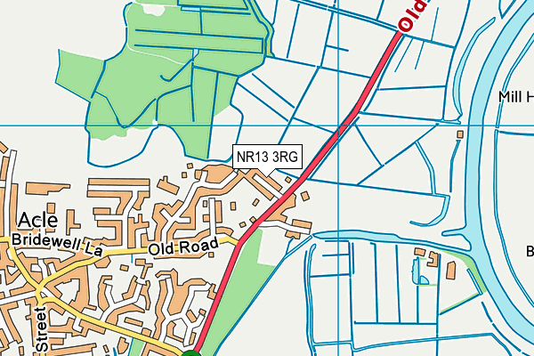 NR13 3RG map - OS VectorMap District (Ordnance Survey)