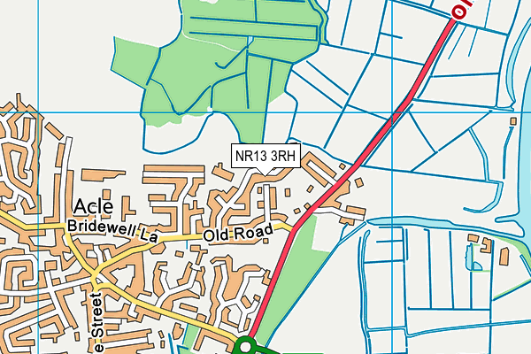 NR13 3RH map - OS VectorMap District (Ordnance Survey)