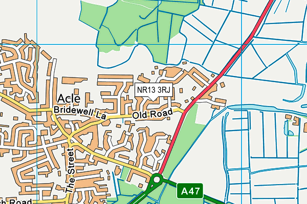 NR13 3RJ map - OS VectorMap District (Ordnance Survey)