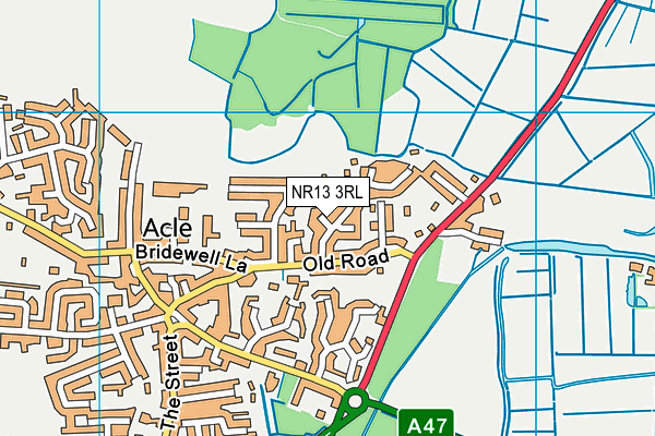NR13 3RL map - OS VectorMap District (Ordnance Survey)