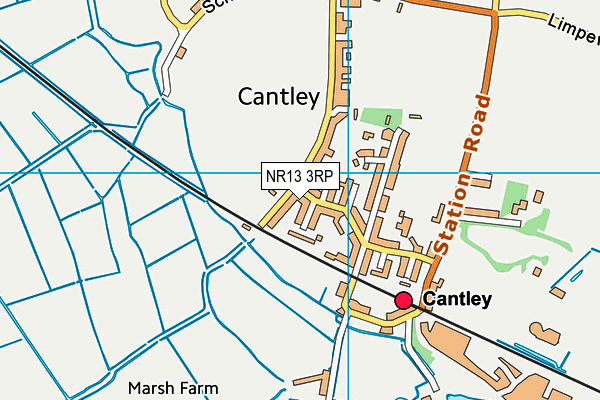 NR13 3RP map - OS VectorMap District (Ordnance Survey)