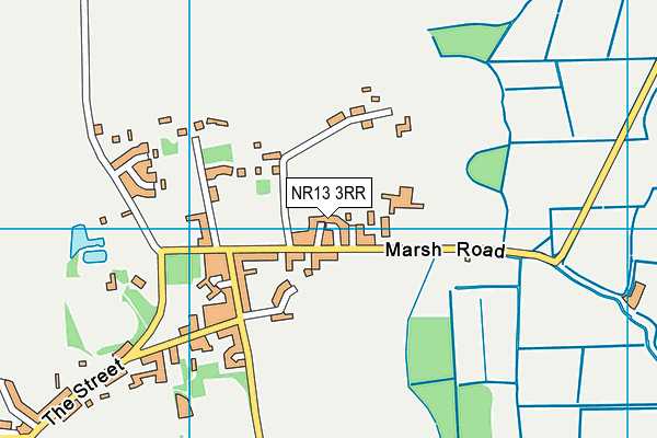 NR13 3RR map - OS VectorMap District (Ordnance Survey)