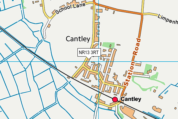 NR13 3RT map - OS VectorMap District (Ordnance Survey)